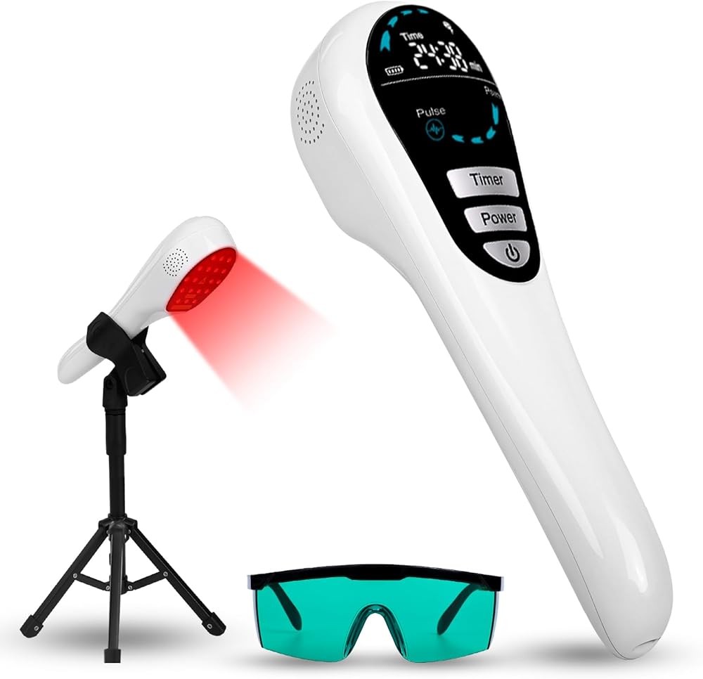Cold Laser Therapy Device 4×808nm + 14×650nm with LCD Display