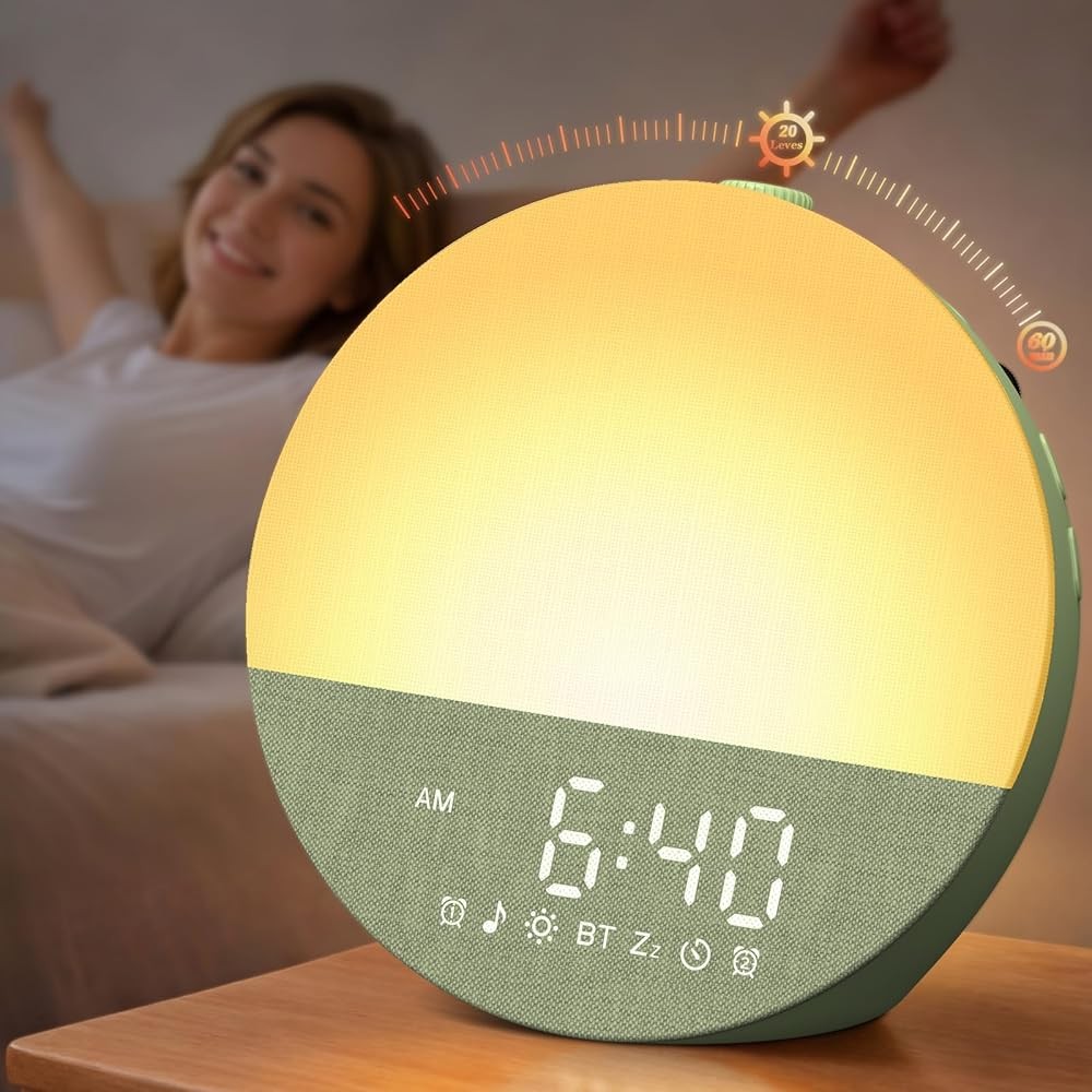 Wkzay Wake Up Sunrise Alarm Clock