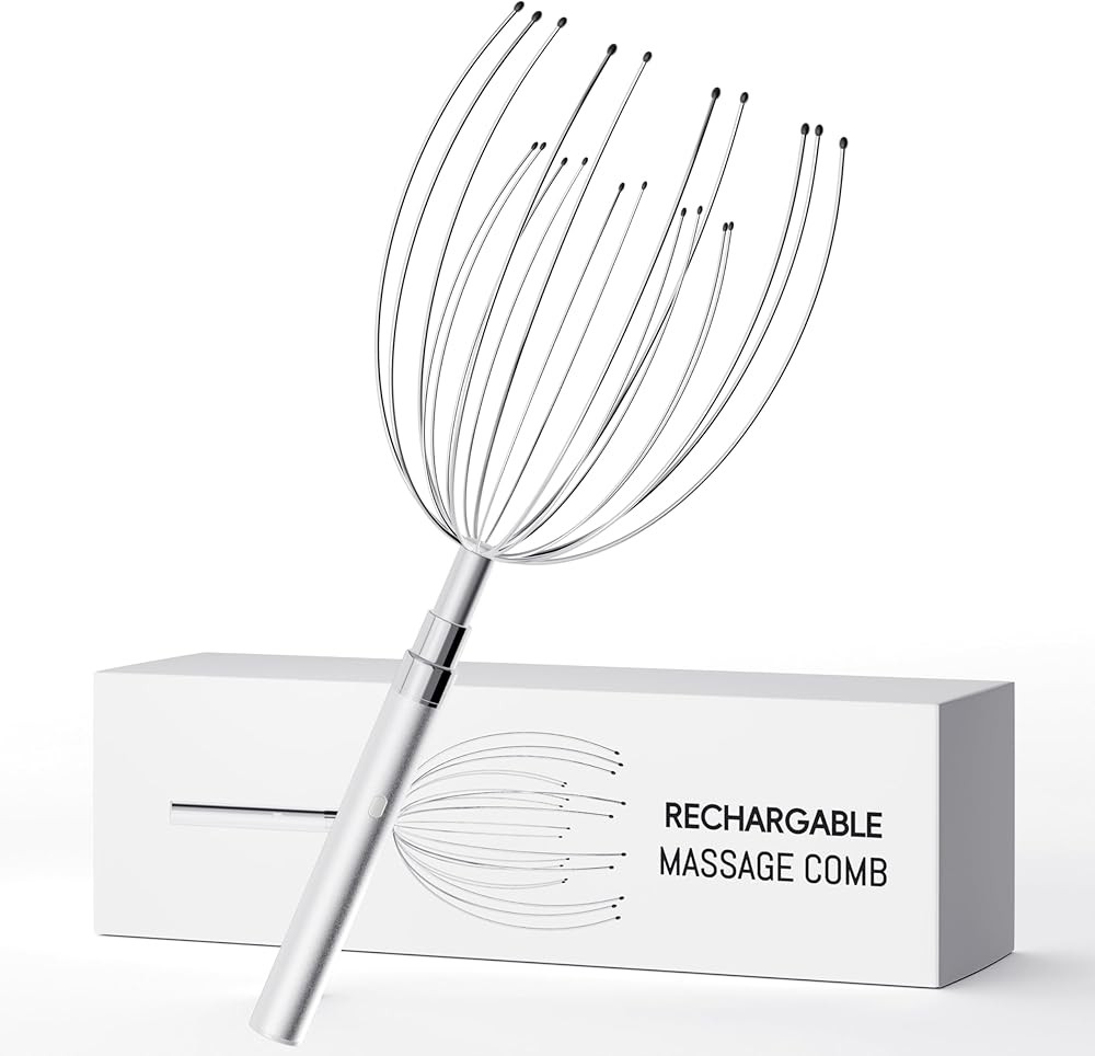 Winyoung Head Massager Scalp Stress Relief Rechargable Electric